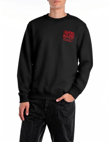 Replay Herren Sweatshirt Rundhalsausschnitt