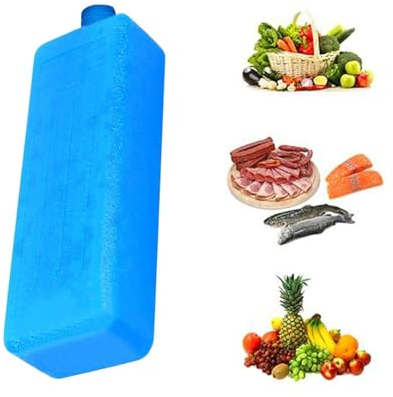 Biniveil Freezer Blocks | Ice Blocks | Freezer Ice Pack | Air Conditioner Fan Ice Crystal Box | Ice Packs For Cool Box | Reusable Ice Blocks Refrigerator | Space Saving Freezer Pack Cooler Bag