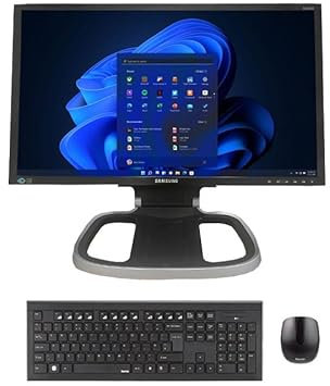 HP ProDesk 400 G4 MT Desktop 23 Monitor Setup - Intel Core i5 6th Gen (4 Cores Upto 3.60GHz), 16GB DDR4 RAM, 240GB SSD, 23 1080p Monitor, 300Mbps USB WiFi, Windows 11 Pro (Renewed)