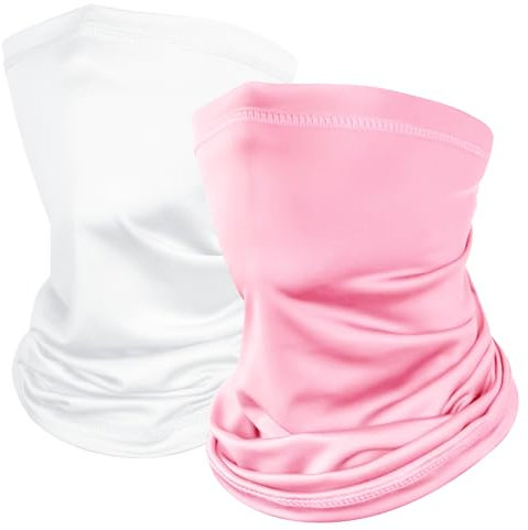 Kiiwah 2 Stück Multifunktionstuch Schlauchschal, Winddicht Bandanas Elastisch Sonnenschutz Loop Schal Neckwarmer Herren Halstuch für Winter Thermal Outdoor Radsport Ski Motorrad Laufen