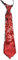 Zgehnao Unisex-Krawatte, wendbar, Pailletten, Krawatte, Bühnenshow, Halloween, Partys, mit Reißverschluss, vorgebundene Krawatte, modische Krawatte, rot, Length: about 145cm