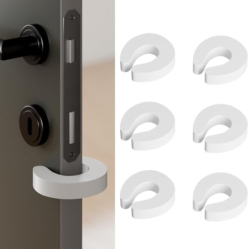 4 PCS Safety Door Stoppers, Soft Door Finger Guards Foam Door Stopper Foam Child Door Stopper Baby Safety Finger Pinch Guard for Baby Finger Protection，White