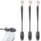 FENQURO Lot de 3 goupilles en silicone, goupillon biberon, Longue poignée, Brosse à bouteille en silicone, Brosse à vaisselle douce, Brosse de nettoyage pour bouteilles, tasses en verre
