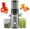 Juicer Machines, Slow Masticating Juicer, Automatic Cold Press Juicer Machines with 5.3 Wider and Larger Feeding Chute (Capacity 1.8L), Vegetable Masticating Juicer Easy to Clean Juicers with 2 Cups