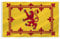 PTEROSAUR Bandera de león rampante de Escocia, banderas con ojales de latón, decoración interior y exterior (león rampante de Escocia, 4 x 6 pies)