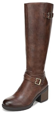 Dr. Scholl's Women's Prairie Knee High Boot Dark Brown Wide Calf 10 W
