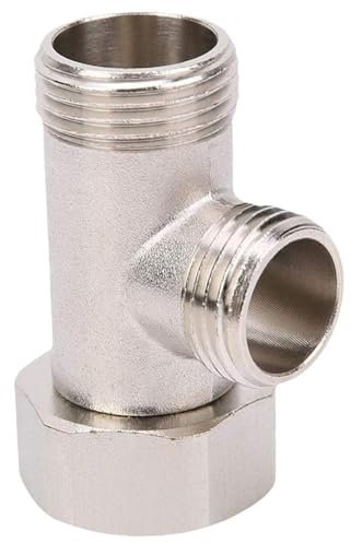 Bidet T-Adapter, 7/8 Brass 3 Way Faucet Splitter, ajustement du tuyau de soupape pour la tête de douche Fauce de pulvérisateur