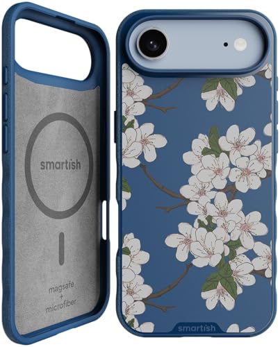 Smartish iPhone Air MagSafe Case, Gripmunk, Slim Grip Case, Cherry Blossom | Thin, Grippy & Protective, Magnetic with Microfiber-Lined Interior, Drop-Tested from 6 Feet, Raised Edges for Screen & Camera