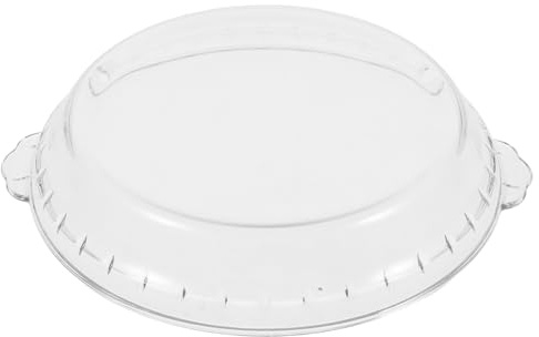 DECOMELODY Tapa de cristal para horno microondas plato placa de vidrio para pastas de vidrio para microondas para alimentos utensilios para hornear Bandeja Transparente