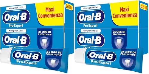 Oral-B Pro-Expert Dentifricio PROTEZIONE PROFESSIONALE, Sapore Menta Dolce, 2x75ml (Confezione da 2)