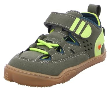 qnuffs Barfußschuhe Lerche, Sneaker, Kinderschuh, Unisex, Klettverschluss, Naturkautschuk, Mädchen, Junge, Klatthalbschuhe, waschbar, Weite M