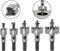 TOPWAY HSS Set di Seghe a Tazza 5 pezzi, 16-30mm Fresa in Acciaio ad Alta Velocità Punte per Trapano Utensile da Taglio Circolare per Acciaio Rame Ferro Plastica Legno PVC 122400