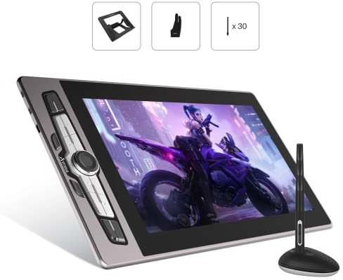 Artisul SP1603 Tablette de Dessin Graphique 15,6 Pouces avec écran entièrement laminé, écran de Stylet de Dessin, Moniteur de Dessin Graphique Compatible avec Windows, macOS et Android (90 % NTSC)
