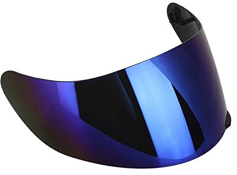 Qiilu Motorradhelm Visier, Vollgesichts Motorradhelm Visier Objektiv Windschutzscheibe Ersatz für AGV K3SV K5 (Blau)