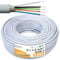NYM-J 5x1,5mm² Kabel 15m | Feuchtraumkabel für 300V/500V | Elektrokabel 3-Adrig mit PVC Mantel | Ø1,5mm² Stromkabel für Elektroinstallation in Weiß/Grau | Kabellänge am Stück
