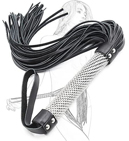 ZZZYW Strass Fouets en Cuir Fouet De Cheval Flogger, Sports De Plein Air Sports Equestres