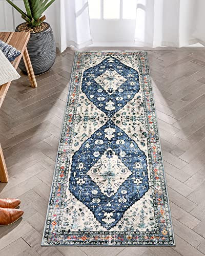 Lahome Boho Tribal Läufer Teppich – 2 x 6 persischer Küchenteppich Läufer für Wohnzimmer Eingangsbereich, türkisch, weich, waschbar, rutschfest, Überwurf Büroteppich, Läufer für Geschenk, Badezimmer,