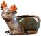 WAIT FLY Pot de fleurs en céramique avec motif animal mignon
