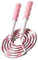 Keenso Corda per Saltare Segmentata Corda per Saltare in Plastica PP Flessibile con Perline Districate Regolabile per Bambini (Rosa)