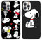 nurkorki PBNDJVG 2 Stück Schutzhülle für Apple iPhone 15 PRO 6.1 Hülle, Handyhülle Snoopy Niedlich Karikatur Muster TPU Silikon Einzigartige Lustig Beschützen Hülle für iPhone 15 PRO