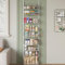 UMDONX Metal Storage Shelf 9 Tier Kitchen Rack Organiser, Multifunctional Over Door Hanging Shelving Unit for Spice Bedroom Bathroom (White Large Capacity)