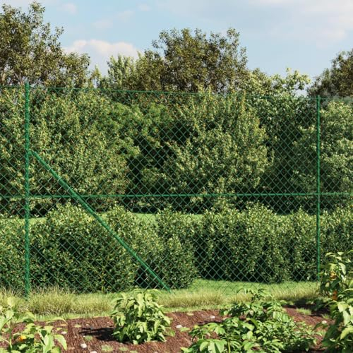Festnight Maschendrahtzaun Drahtzaun 180 cm Höhe Maschendraht Drahtgitter Gitterzaun Gartenzaun Metallzaun Draht Zaun Metall Hasendraht Kaninchendraht Drahtgeflecht 1,8x10 m