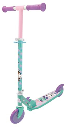 Smoby - Gabby´s Dollhouse - 2-rädriger Kinderroller - Klappbar - Lautlose Räder - 750377