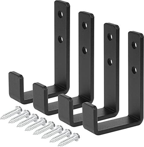 TSSS 4 PCS 110mm J Hooks Utility Hook for Hanging Storage Garage Bulky Wall Mounted Hanger, Max. Load 100 KG
