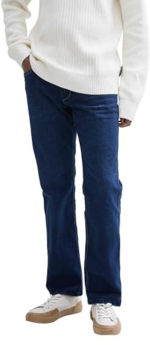 Tom Tailor Herren Marvin Straight Jeans, 10120 - Used Dark Stone Blue Denim, 38/36
