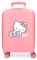 Hello Kitty My Favourite Bow, valigia cabina, valigia per bambini, realizzata in ABS, quattro ruote doppie a rotazione multidirezionale, pratica interna con due scomparti elastici in gomma., Rosa,