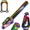 Chilli Pro Scooters Fourche de rechange pour tuning IHC I SCS I HIC Convient pour roues de 100 I 110 I 120 mm (FAT27 + 24 Rainbow Neochrome)