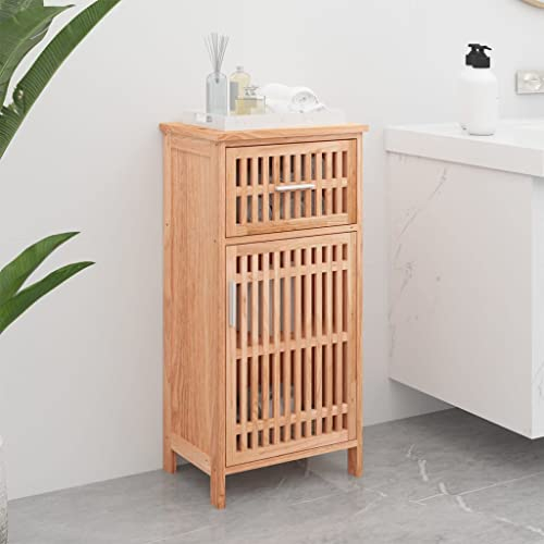 KTHLBRH Waschbecken UVnterschrank Waschbeckenunterschrank Badschrank 42x29x82 cm Massivholz Nussbaum