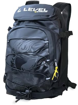 Level Freeride - Wanderrucksack Damen und Herren 25l, mit Elastischer Netz und Front Straps für Ski und Snowboard, Trekkingrucksack mit Rücken, Hiking Backpack für Wandern, Bergsteigen und Reisen