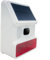 CNANRNANC Funk-Solar-Sirenen-Alarmanlage, 433 MHz Outdoor-Blitz-LED-Solarblitz, Hausalarm Live-Sirene, Wasserdichtigkeitsklasse IP65 Solare Außenalarmanlage(B)