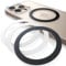 Lamicall for MagSafe Ring Sticker - [4 Pack] Ultra Strong Metal Ring, Universal Magnetic Ring Support Wireless Charger Conversion Kit for iPhone 16/15/14/13/12/11 Series, Galaxy, Android Accessories