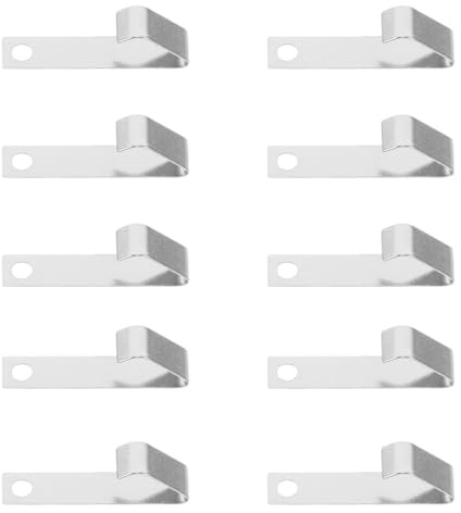 Battery Spring Contact Plate 10pcs Steel for Aa Battery | Silver Finish, Universal Fit for Remotes and Clocks, 0.98x0.31 in Size