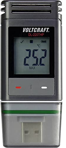 VOLTCRAFT DL-220 THP DL-220THP Temperatur-Datenlogger, Luftfeuchte-Datenlogger, Luftdruck-Datenlogger Messgröße Tempera