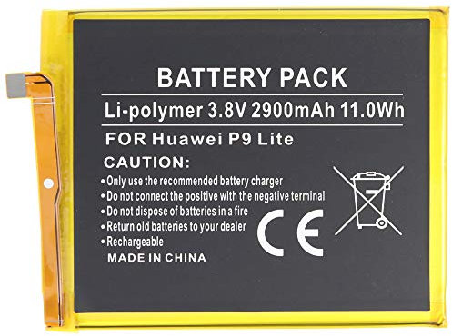 Akku kompatibel mit Huawei P9 Lite Akku HB366481ECW Li-Polymer, 3,8V, 2900mAh, 11,0Wh, Built-in, ohne Werkzeug
