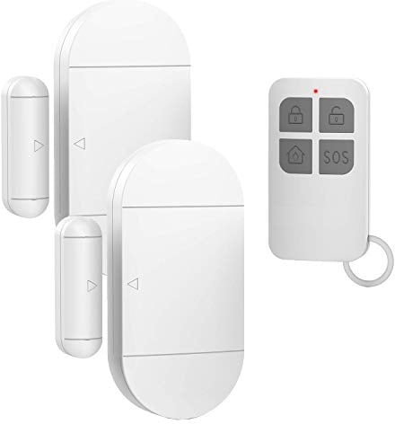 Door Window Pool Alarm with Remote Control,2Pack 130dB Wireless Magnetic Sensor Anti-Theft Door Alarms for Kids Safety Home Store Garage Apartment Business Security