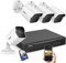 ANNKE 5MP Überwachungskamera Set mit 4 x 5MP Außen Überwachungskamera und 8CH 3K Lite H.265+ CCTV DVR Recorder, Personen- und Fahrzeugerkennung mit 2TB Festplatte EXIR Nachtsicht für Haus Sicherheit