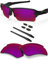 BLAZERBUCK Verres de rechange polarisés en polycarbonate et kit de chaussettes pour Oakley Flak 2.0 XL OO9188 – Burned Starry AR Coated