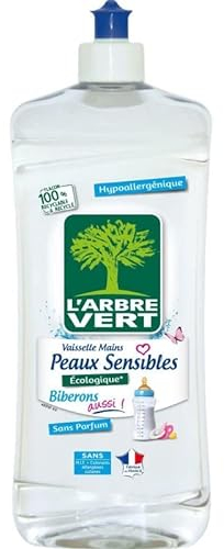 L'ARBRE VERT - Concentre Vaisselle Ecolabel Biberons 750Ml - Lot De 4