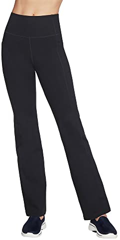 Skechers Damen Go Walk Evolution II Flare Pant Jogginghose, Black, Klein