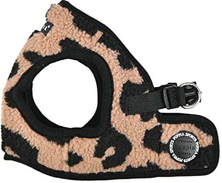 Puppia Brustgeschirr für kleine und mittelgroße Hunde - Serval Harness B - verstellbar und komfortabel, Beige