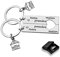 VEGCOO 2 Pcs Porte-clés Couple de Mode Porte-clés Personnalisé Porte-clés en Acier Inoxydable Ensemble de Porte-clés pour la Maison Porte-clés Amour Couple (A)