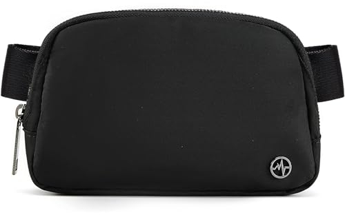 Pander Fanny Pack Everywhere Gürteltasche, Bauchtasche, Crossbody-Taschen für Damen, Designer, Schwarzes Polyester, Einheitsgröße