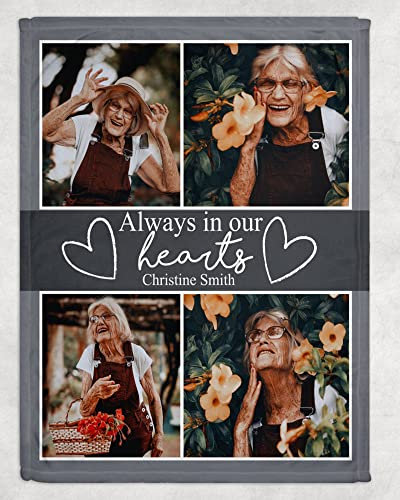 gue Personalisierte Überwurfdecke mit Fotocollage, personalisiertes Geschenk, individuelle Foto-Fleece-Decke (130 x 150 cm)