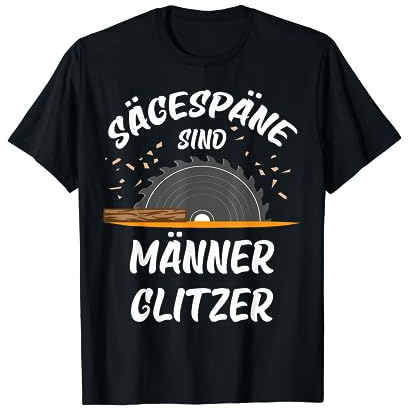 Sägespäne sind Männer Glitzer T-Shirt