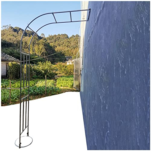IRUGS Halbbogen Blumenständer Aus Edelstahl, 19 mm Metall Rohr Pergolalaube, Garten Rosenbögen Rankgitter, Wetterfest, Einfach Zu Montieren (Size : 1.0m/3.2ft)