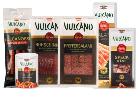 Vulcano Geschenkbox - Best of Vulcano - Salami, Schinken, Chips, Antipasti - Aus Österreich